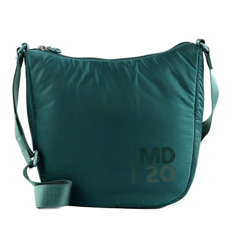 Borsa Donna a Tracolla Media MANDARINA DUCK linea MD20 BALLOON in Nylon Imbottito colore Rain Forest