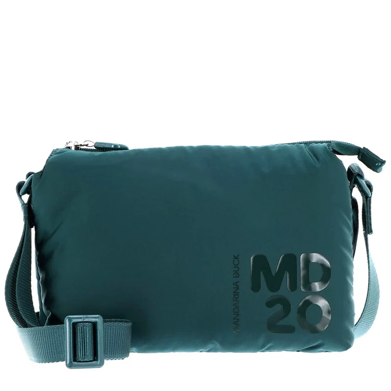 Borsa Donna a Tracolla Piccola MANDARINA DUCK linea MD20 BALLOON in Nylon Imbottito colore Rain Forest