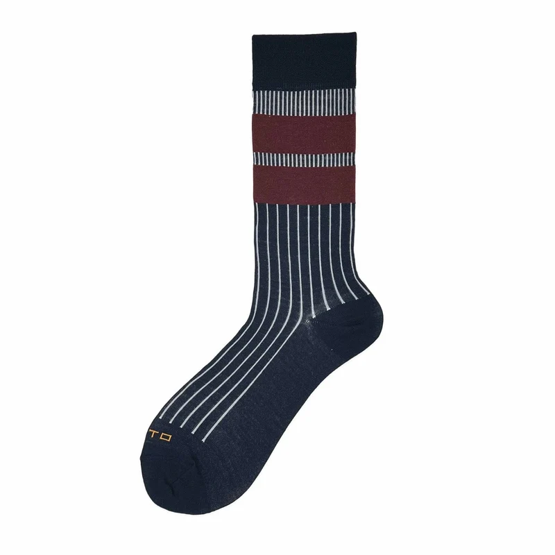 ALTO MILANO - Calzino Lungo - STEVE - Blu 004