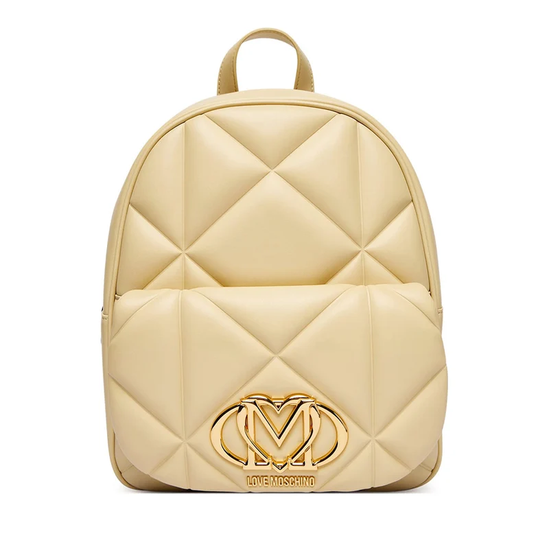 Zaino Donna Trapuntato LOVE MOSCHINO linea Embossed color Burro