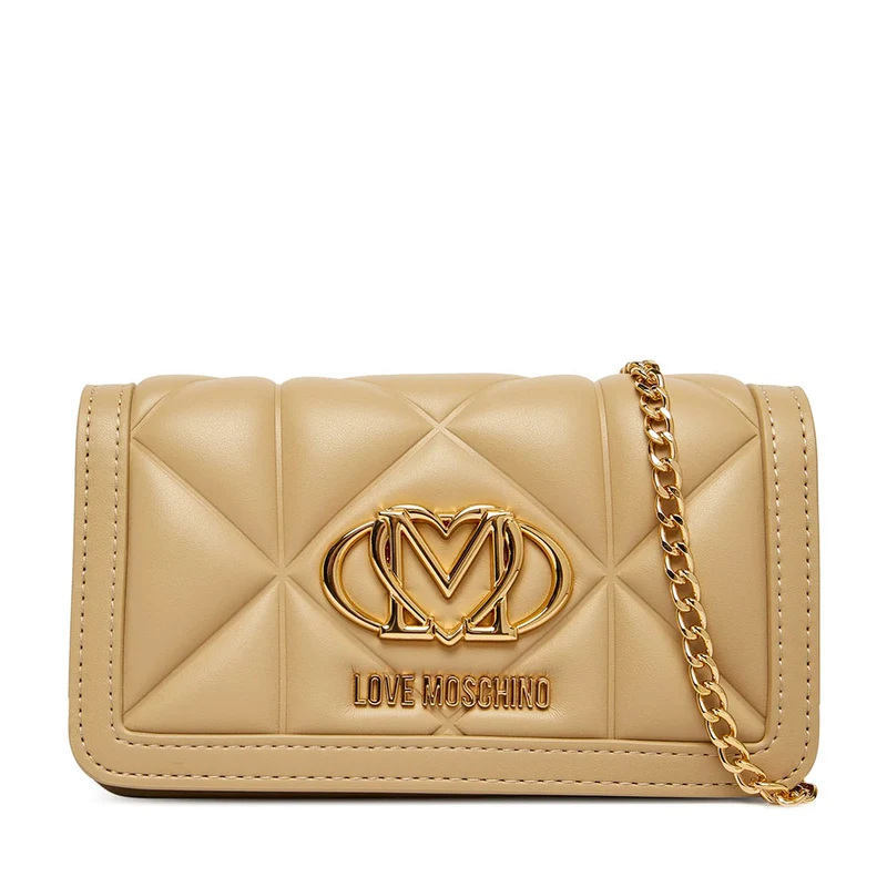 Cutch Trapuntata Donna LOVE MOSCHINO linea Embossed Taupe