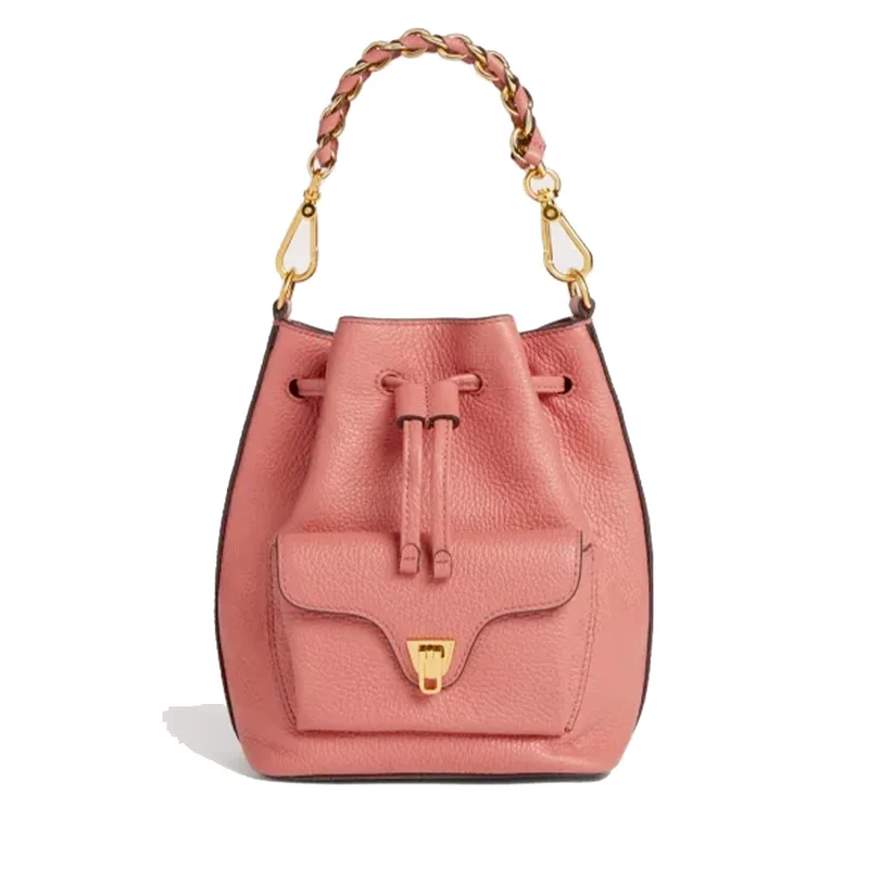 Borsa Donna a Mano COCCINELLE in Pelle linea Beat Generation Small Colore Pink Clay