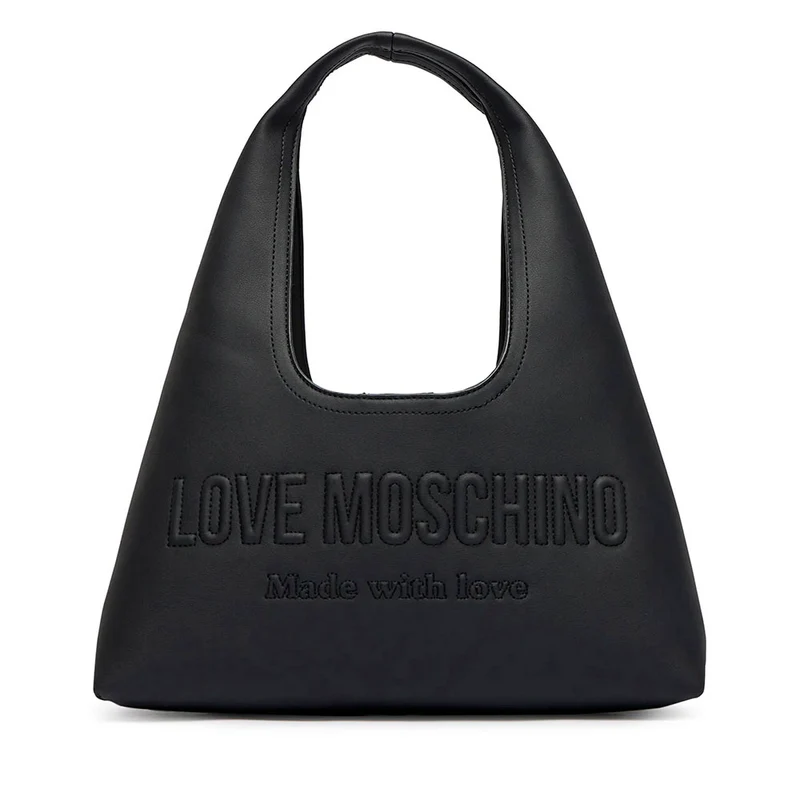 Hobo Bag Donna LOVE MOSCHINO in Ecopelle Nera