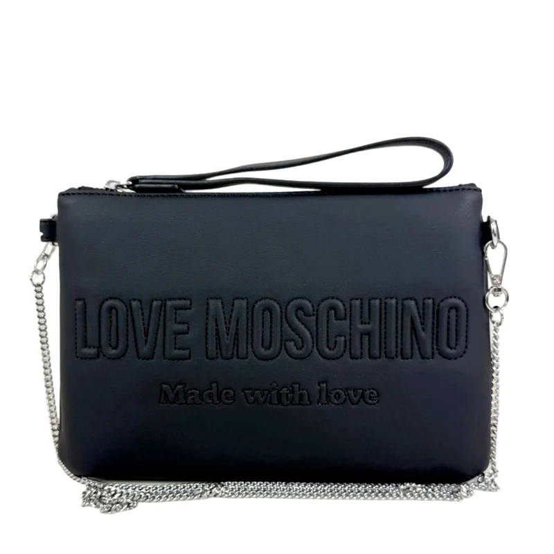 Pochette Donna LOVE MOSCHINO in Ecopelle Nera