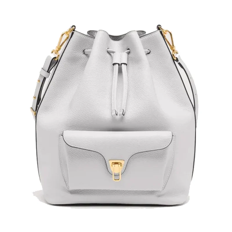Borsa Donna a Tracolla COCCINELLE in Pelle linea Beat Generation Large Colore Snow