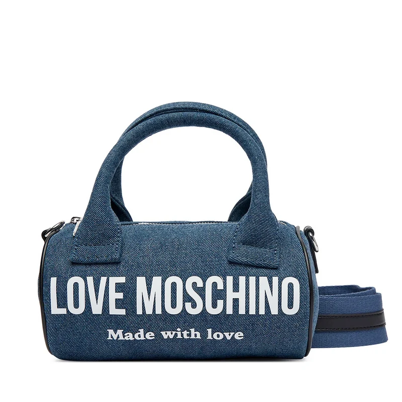 Borsa Donna Mini Bauletto LOVE MOSCHINO in Denim Blu