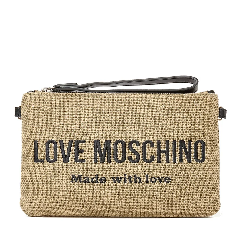 Pochette Donna LOVE MOSCHINO in Canvas color Oro