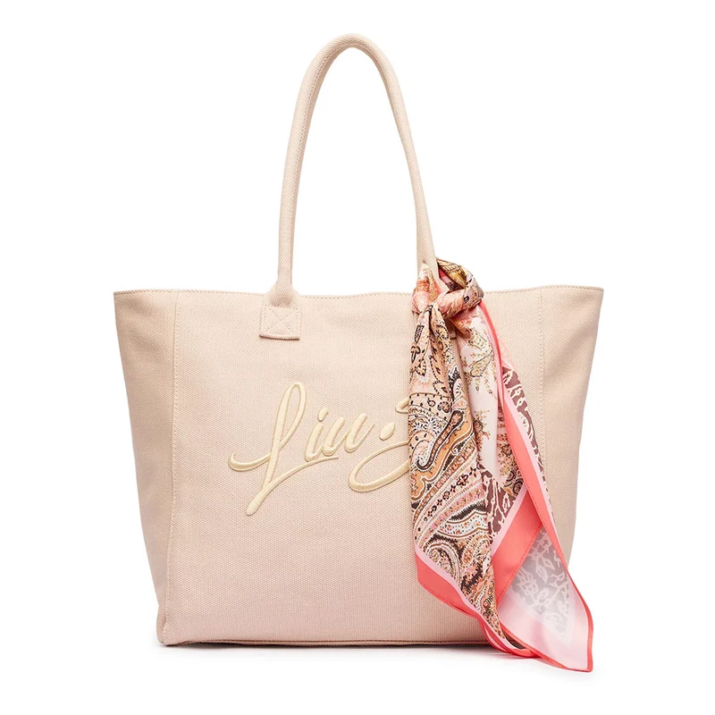 Shopping Bag Donna LIU JO in Tessuto Rosa Beach