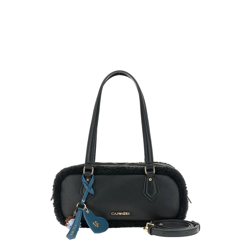 Borsa Donna bauletto dettagli teddy