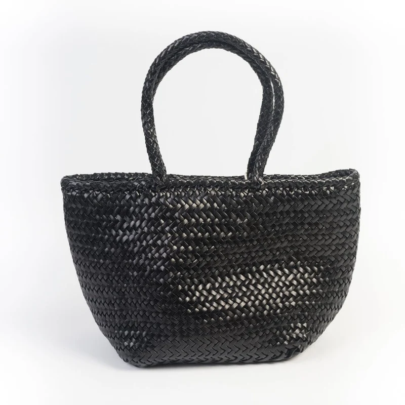 DRAGON DIFFUSION - Borsa intrecciata - GRACE - 8813 - Nera