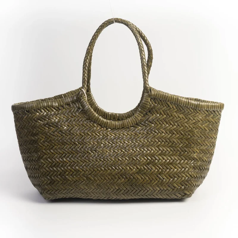 DRAGON DIFFUSION - Borsa intrecciata - 8822 - Nantucket - Kaki