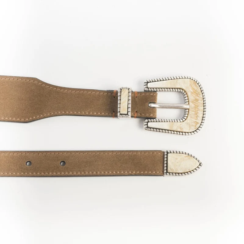 Cappellettoshop - Cintura - Tex Mex - Camoscio Snuff