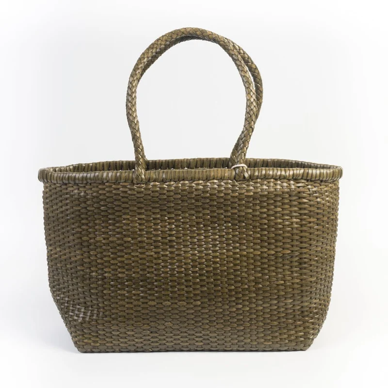 DRAGON DIFFUSION - Borsa intrecciata - B WEAVE BIG - 8805 - Kaki
