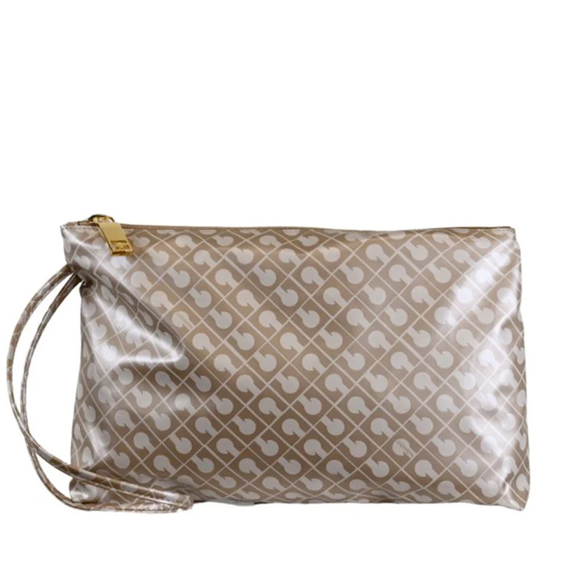Pouch Grande GHERARDINI in Tessuto Softy colore Creta