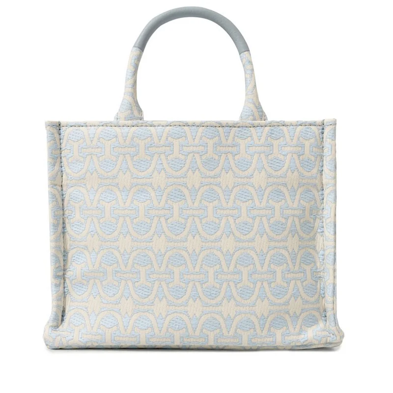 Borsa Donna a Mano COCCINELLE in Tessuto e Pelle Linea Never Without Bag Multi Blanco Misura Piccola