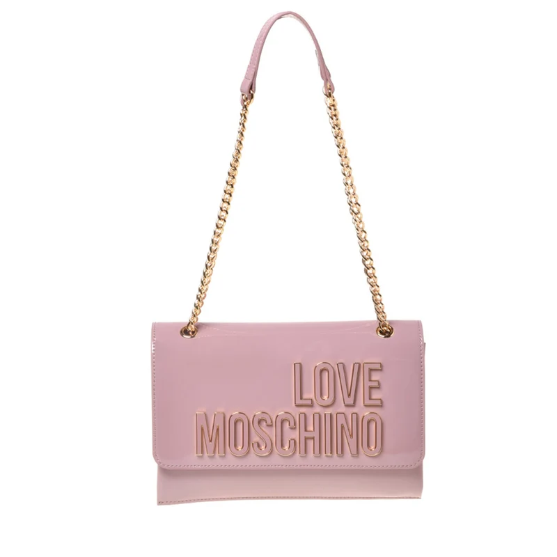 Borsa Donna a Spalla e Tracolla LOVE MOSCHINO in Vernice Rosa