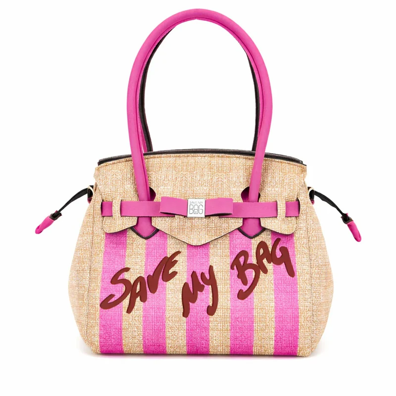 Borsa Donna a Spalla SAVE MY BAG in Lycra linea Miss Misura XL Colore Fuxia