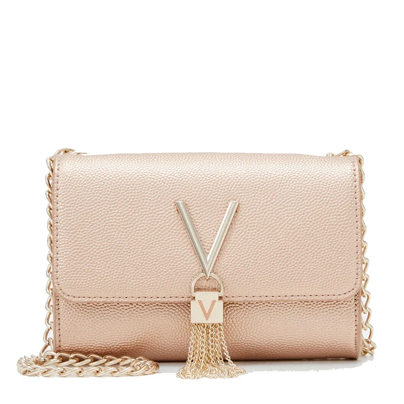 Borsa Donna a Tracolla VALENTINO BAGS linea Divina Colore Oro Rosa - VBS1R403G