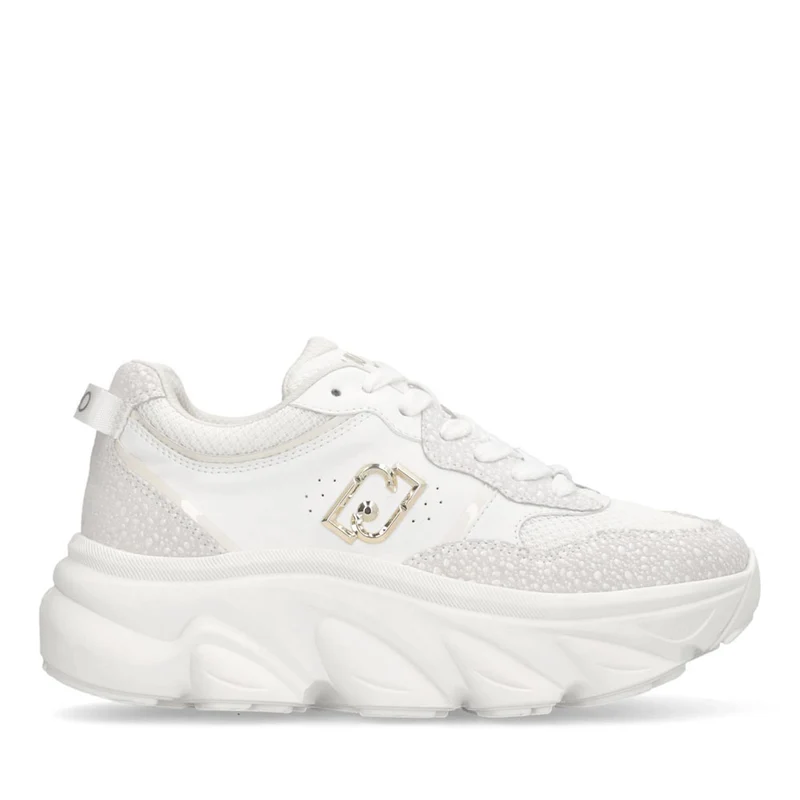 Sneakers Chuncky Donna LIU JO Steffy 01 in Pelle Bianca