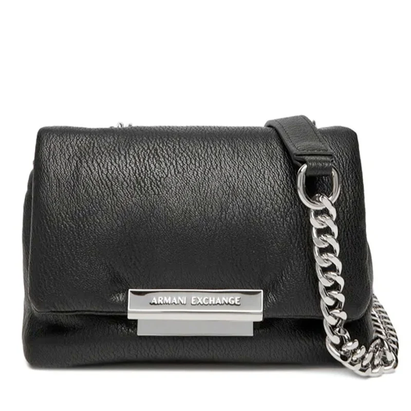Borsa Donna a Tracolla ARMANI EXCHANGE Linea Victoria Chiusa con Pattina colore Nero