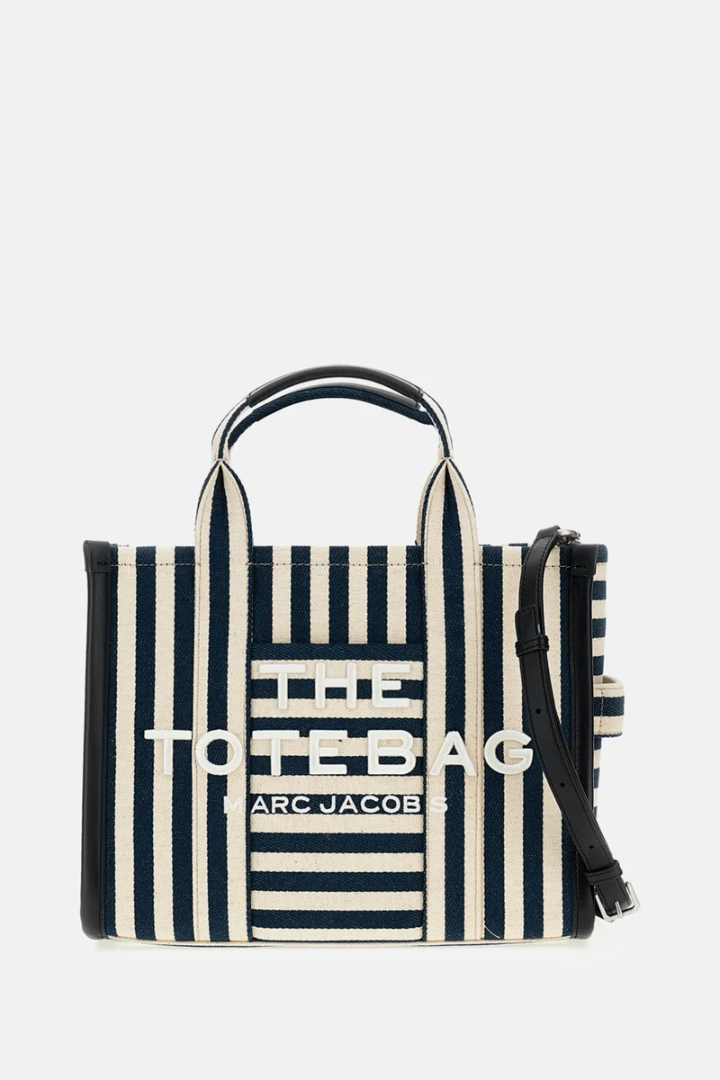 THE STRIPE CANVAS MEDIUM MEDIUM TOTE BAG