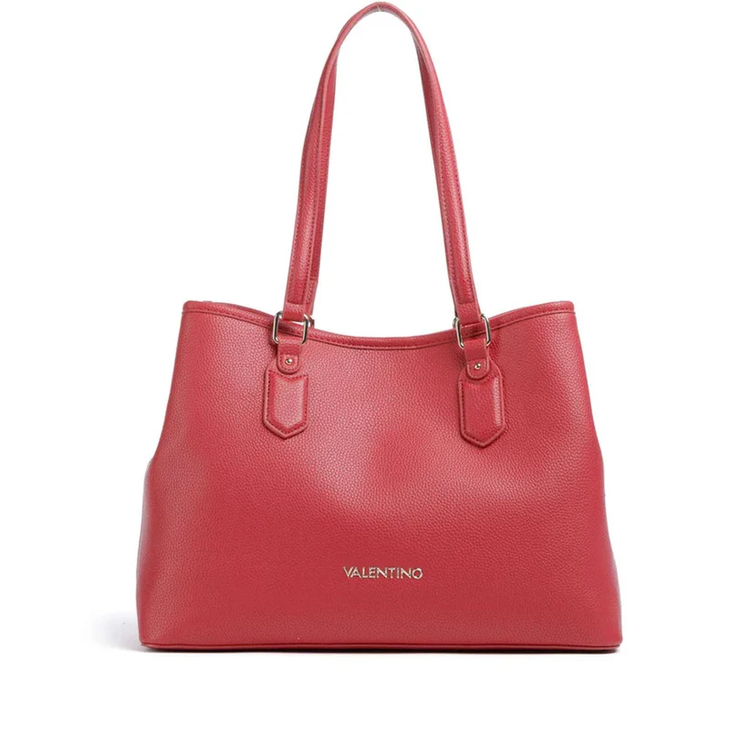 Borsa Donna Shopper a Spalla VALENTINO BAGS linea Brixton Colore Rubino