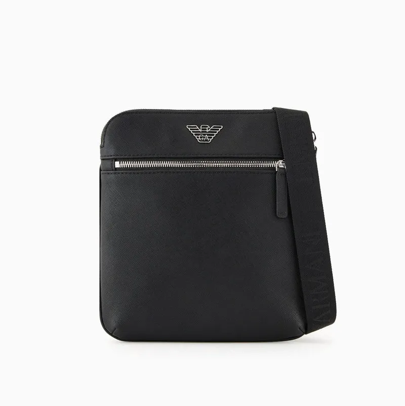 Tracolla Uomo in nylon con zip frontale