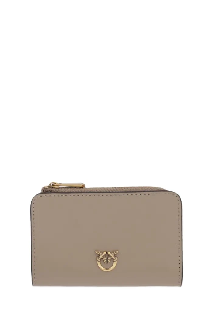 PINKO MINI WALLET VITELLO SETA