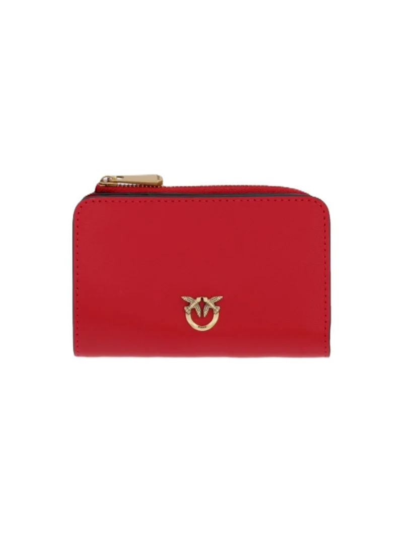 PINKO MINI WALLET VITELLO SETA