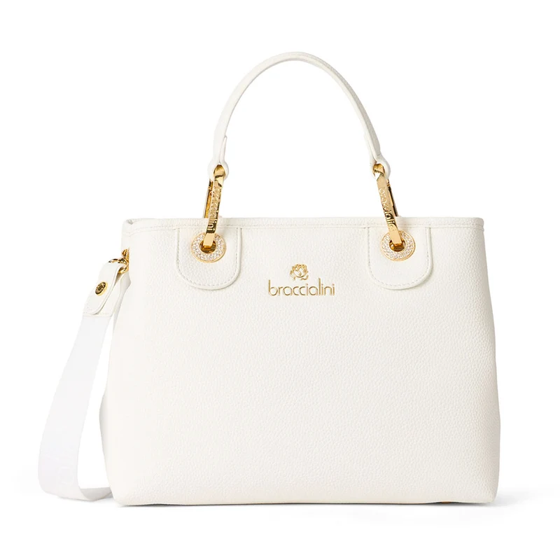 Borsa Donna a Mano Small BRACCIALINI linea Beth Bianco