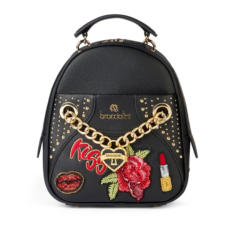 Zaino Donna BRACCIALINI linea Rock Nero