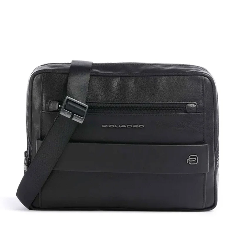 Borsello Uomo Orizzontale PIQUADRO in Pelle Nera - CA7029S141
