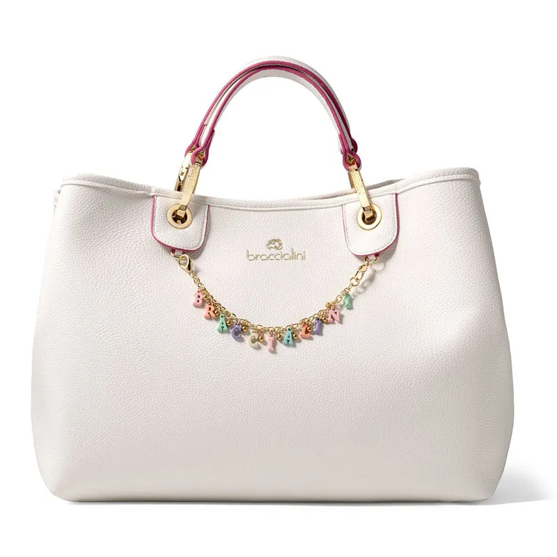 Borsa Donna a Mano BRACCIALINI linea Beth Bianco