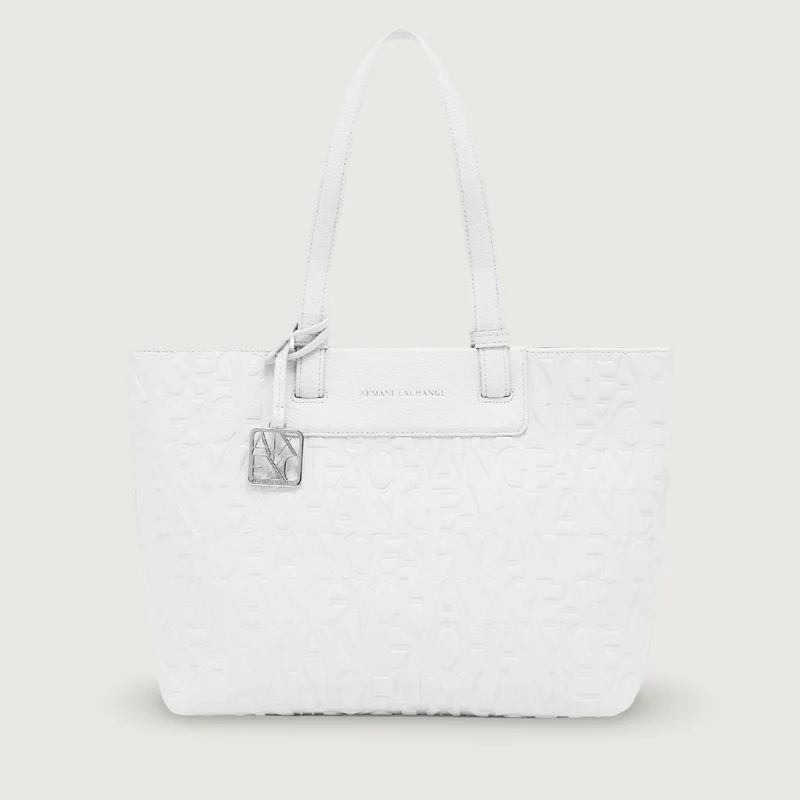 Borsa Donna Shopper a Spalla ARMANI EXCHANGE colore Off White Linea Liz