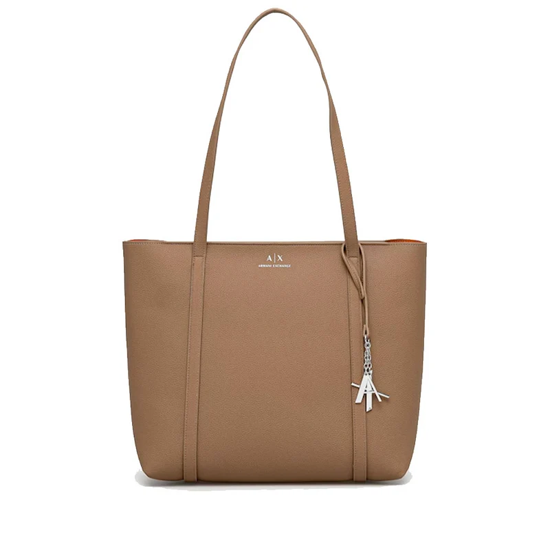 Borsa Donna ARMANI EXCHANGE Shopper a Spalla Colore MIneral - Ramie