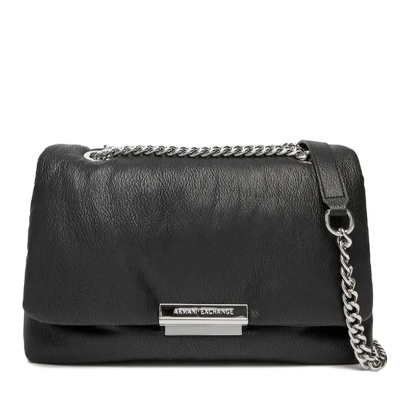 Borsa Donna a Tracolla ARMANI EXCHANGE Linea Victoria M Chiusa con Pattina colore Nero