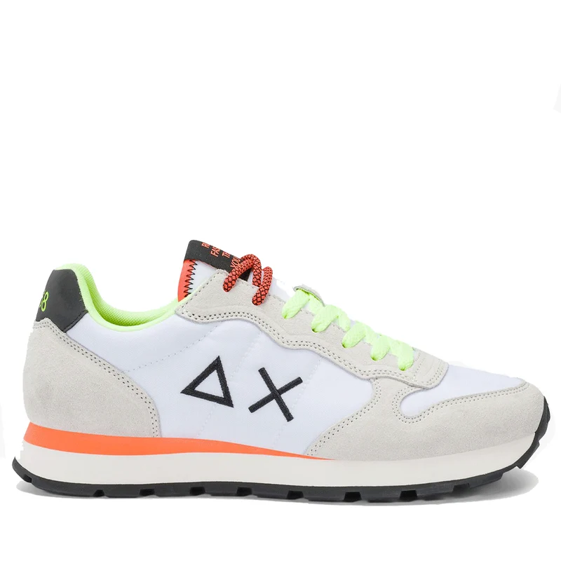 Scarpe Uomo Sun68 Sneakers Tom Fluo Bianco - Z36102