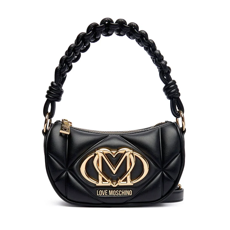 Mini Bag Donna a Mano LOVE MOSCHINO linea Embossed Trapuntata Nera