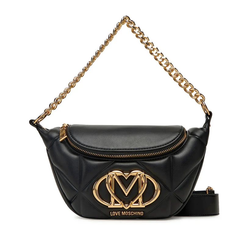 Borsa Donna a Spalla e Tracolla LOVE MOSCHINO linea Embossed Trapuntata Nera