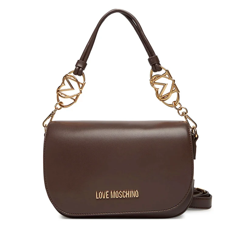 Borsa Donna a Spalla con Tracolla LOVE MOSCHINO linea Jewel Testa di Moro