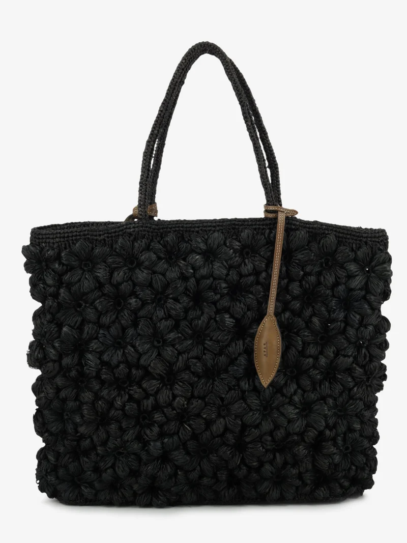 Borsa Flower large black