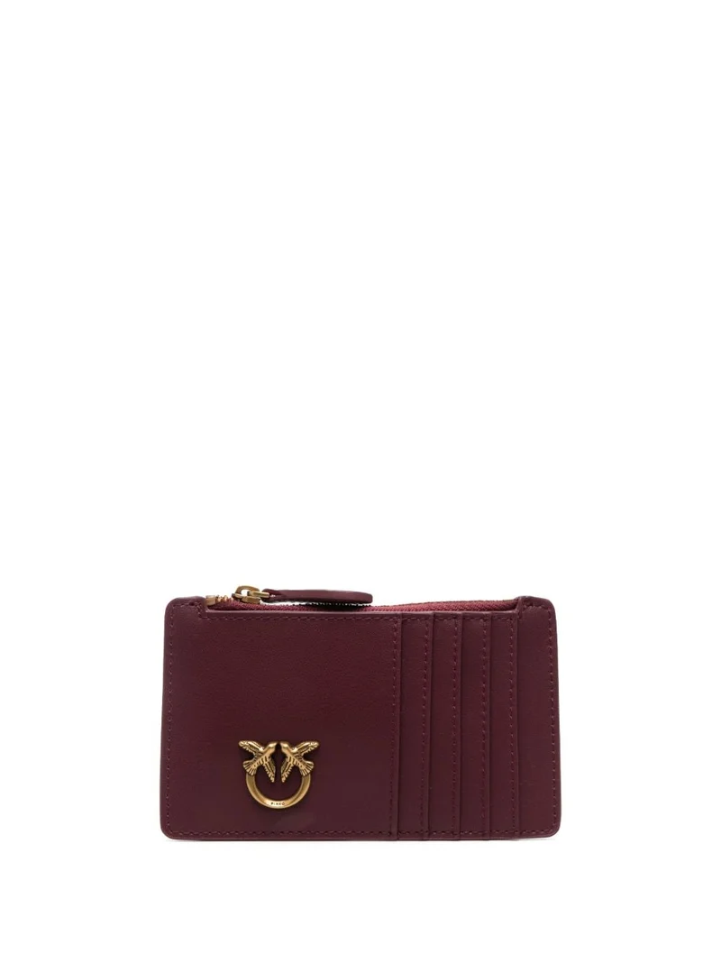 PINKO AIRONE CARDHOLDER VITELLO SETA