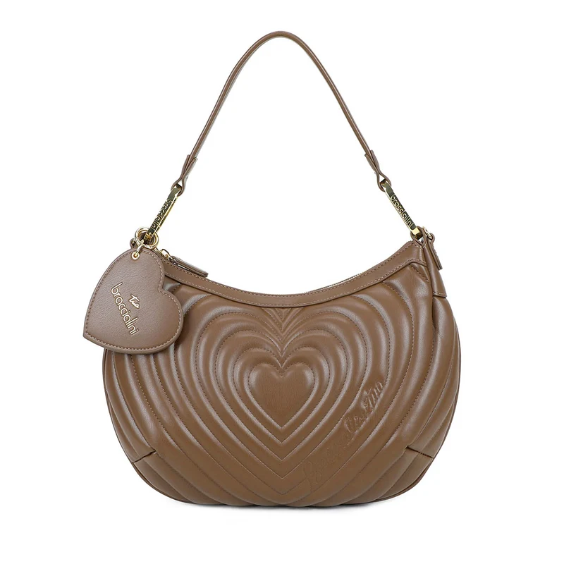 Borsa Donna a Spalla BRACCIALINI linea Beth Matelassé Marrone