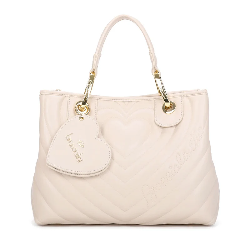Borsa Donna a Mano BRACCIALINI linea Beth Matelassé Beige