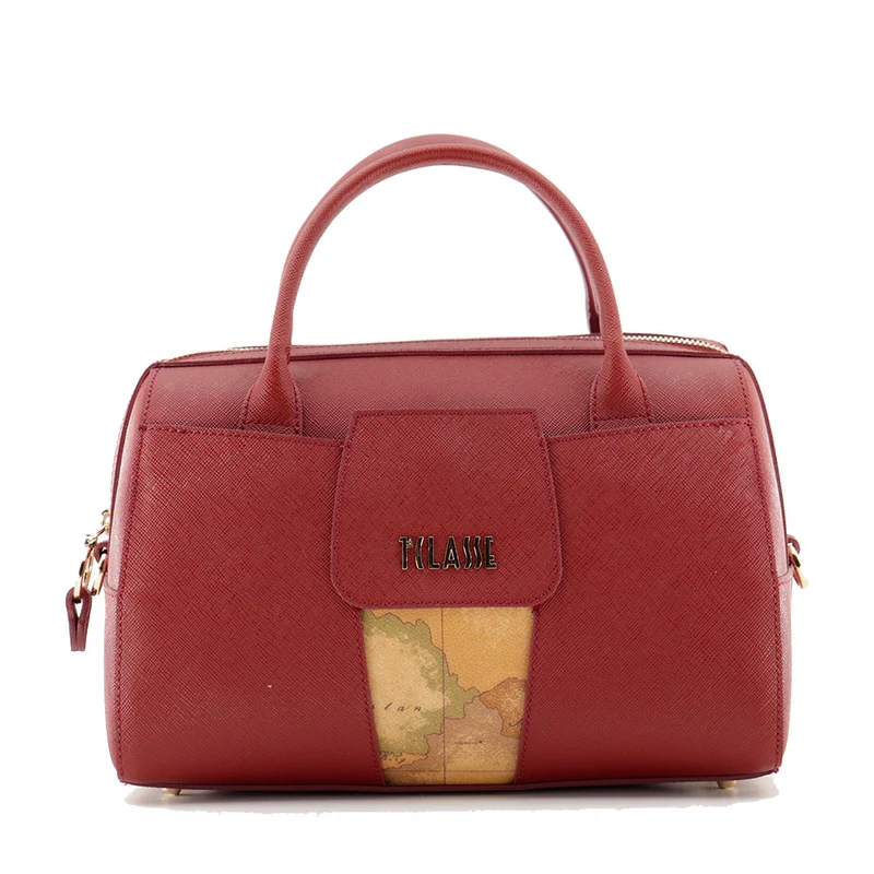 Bauletto a Mano con Tracolla 1A Classe Alviero Martini linea Windy City Rosso Acero LD30