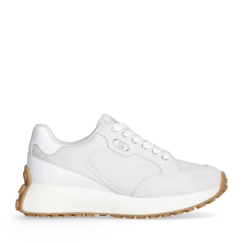 Sneakers Donna LIU JO Lolo 20 in Suede e Brighty Mesh White