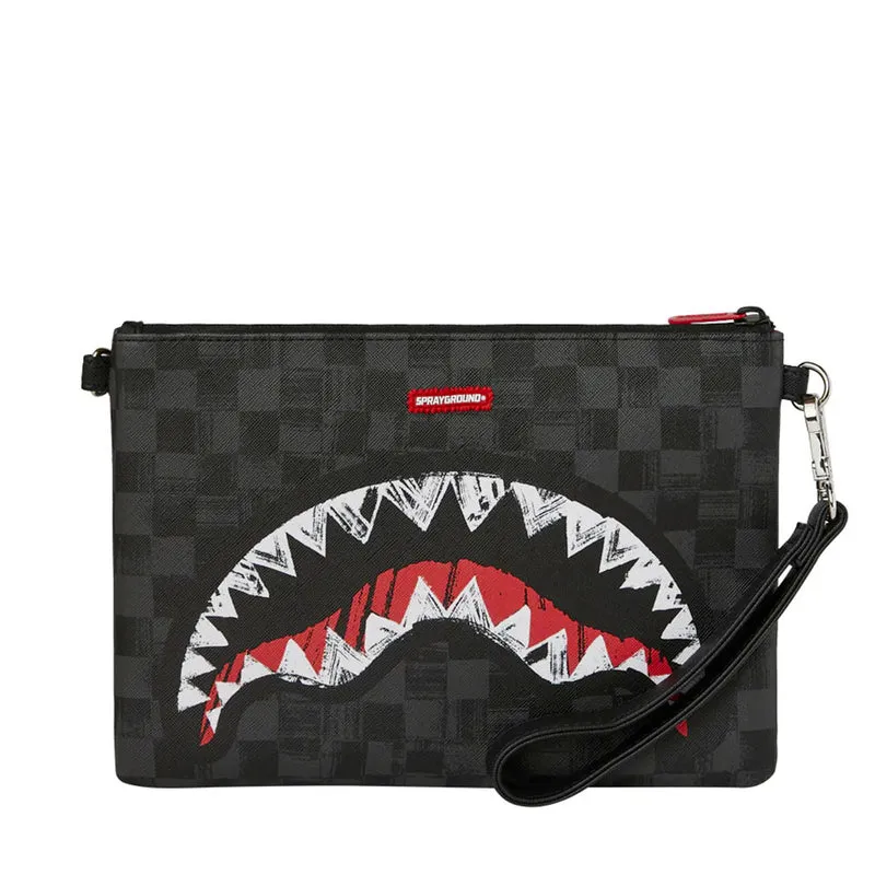 Pochette con Tracolla SPRAYGROUND stampa Scribble Shark