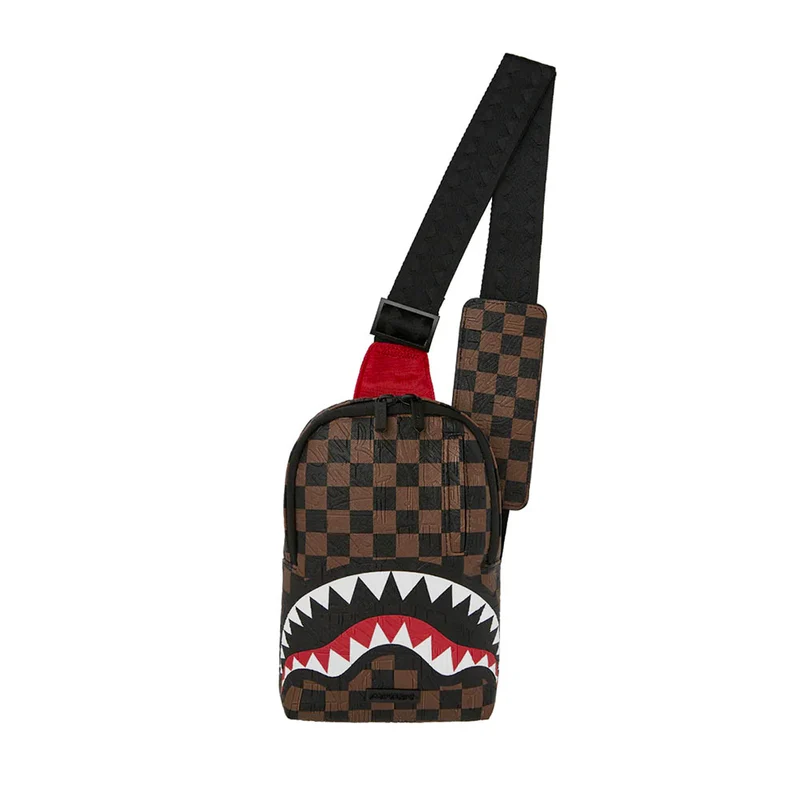Monospalla SPRAYGROUND stampa Check 2 Emboss