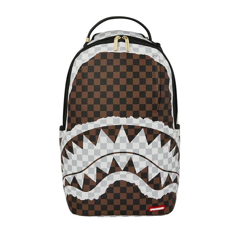 Zaino Unisex SPRAYGROUND stampa Cream and Brown Tear Check