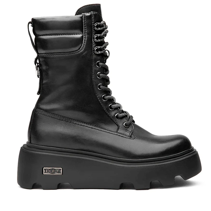 Scarpe Donna CULT Anfibi New Rock 4570 in Pelle Nera
